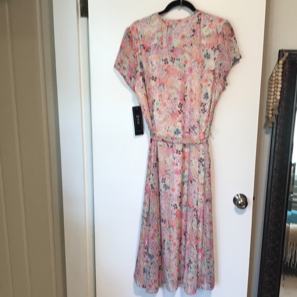 NEW MSK Womens Short Sleeve Midi Shirt Dress - Picture 8 of 9